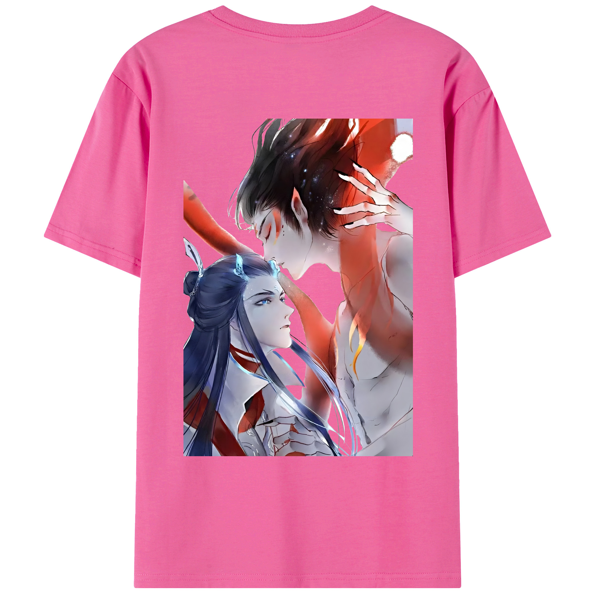 （画像用） Ne Zha 2 ナタ 魔童の大暴れ レディース半袖Tシャツ(バックプリント)